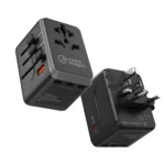 Case-Magic Universal Travel Adapter 35W GaN Type C | Universal Plug with USB-C & USB-A Ports