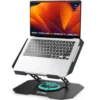 360° Rotatable Laptop Stand | Ergonomic, Adjustable & Foldable | Carbon Steel Build
