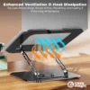 360° rotatable laptop stand