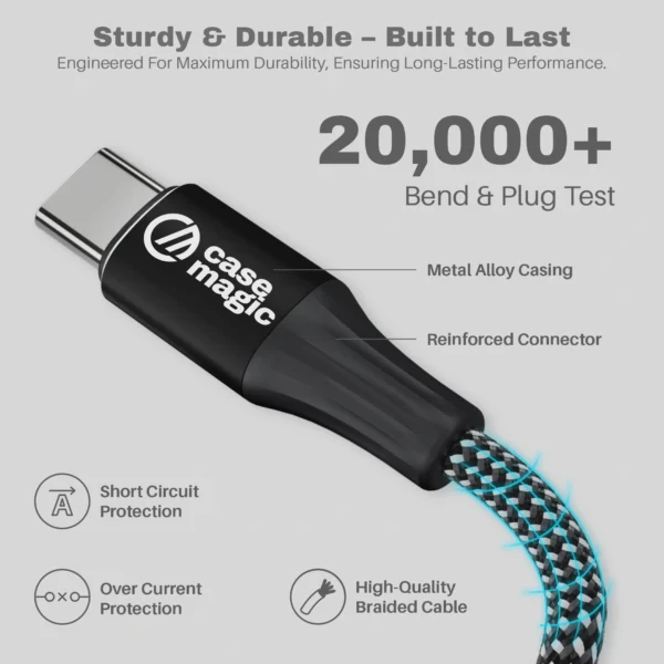 Magnetic Type-C to Type-C Cable
