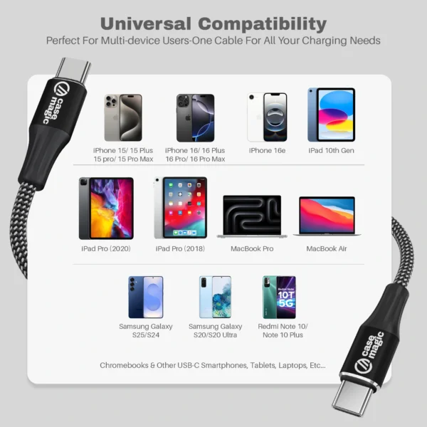 Magnetic Type-C to Type-C Cable