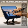CASE-MAGIC Foldable 360° Rotating Tablet Stand Holder